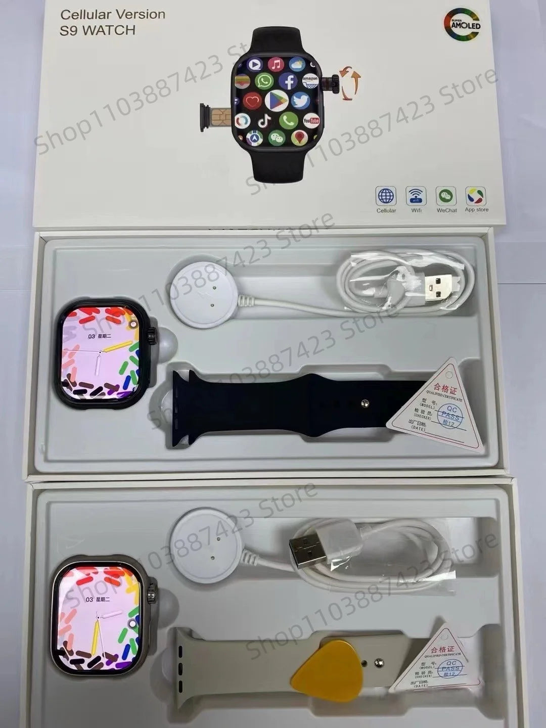 Montre CD99 5G AMOLED 2,29'' - Smartwatch avec caméra rotative