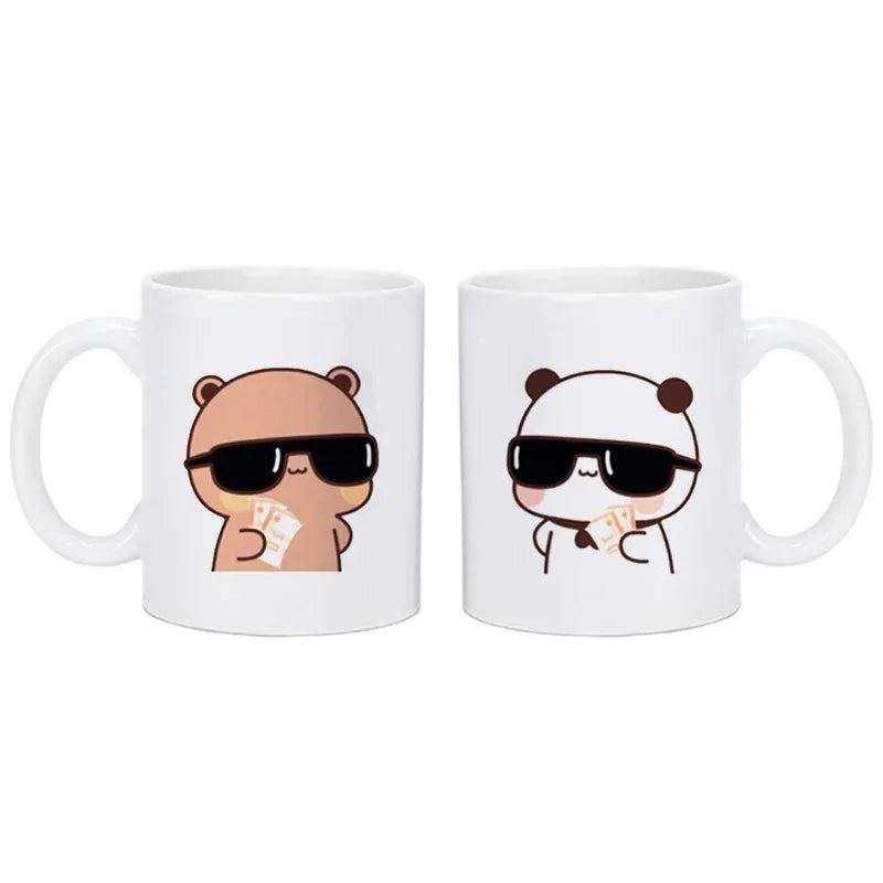 Tasse Moka Panda Bubu Dudu - Cadeau Mignon Couple et Amis