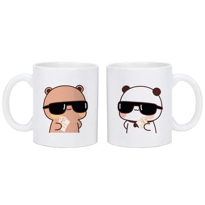 Tasse Moka Panda Bubu Dudu - Cadeau Mignon Couple et Amis