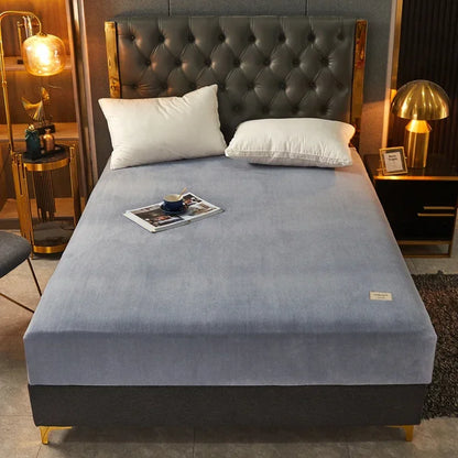 Drap-housse en peluche douce OKHOME - Literie chaude et luxueuse