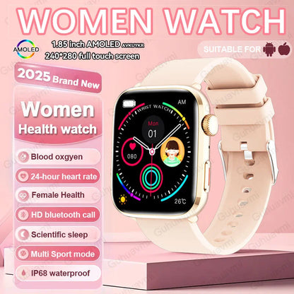 Montre Intelligente Xiaomi Femme - Diagnostic AI, HRV, PPG, IP68