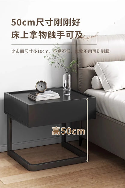 Table de nuit moderne avec tiroir - Esthétique nordique luxe