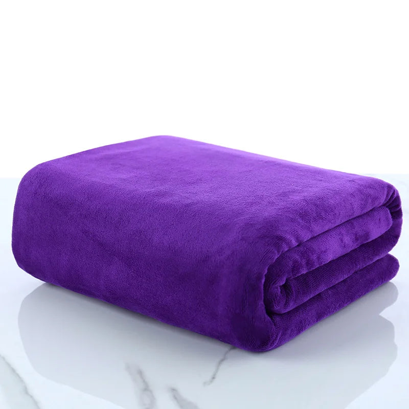 Serviette de bain microfibre douce, absorbante et à séchage rapide