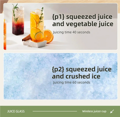 Presse-agrumes TINSOL 10 lames 3000mAh - Mélangeur multifonctionnel