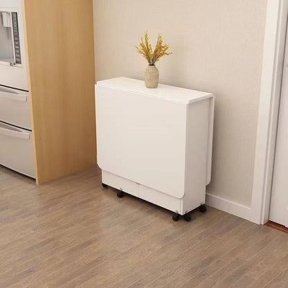 Table à Manger Pliante Rectangulaire Multifonction pour Petit Appartement