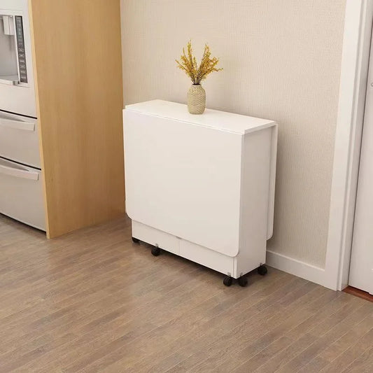 Table à Manger Pliante Rectangulaire Multifonction pour Petit Appartement