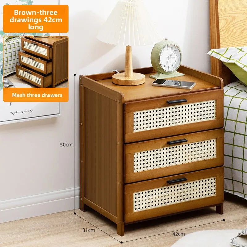 Table de chevet avec tiroir - Armoire de rangement élégante