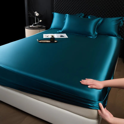 Drap-housse Satin Rayonne Élastique 140x200 160x200 - Literie Chic