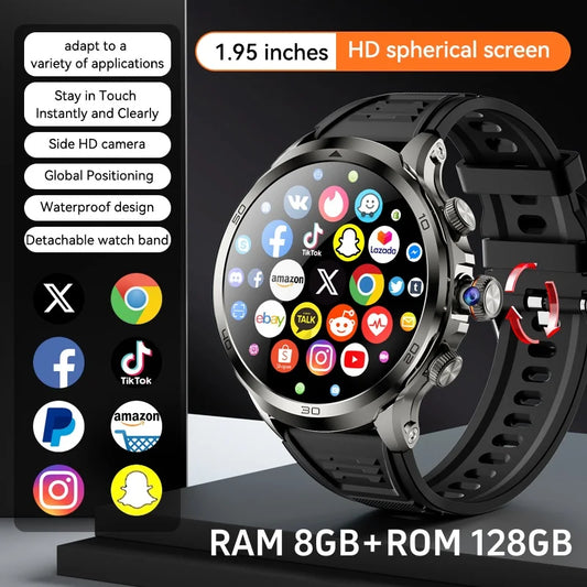Montre Intelligente H19 Android 10.0 avec Caméra Rotative 1,95" AMOLED