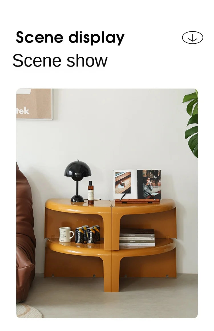 Table Basse Circulaire Nordique Créative – Design Modulable 2025