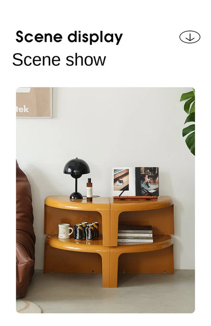 Table Basse Circulaire Nordique Créative – Design Modulable 2025