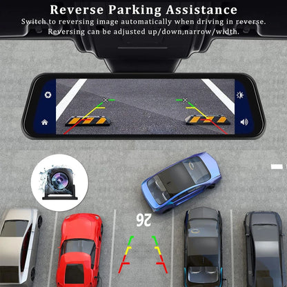 Dashcam 4K 3840P avec Carplay, GPS et WiFi - Caméra Voiture