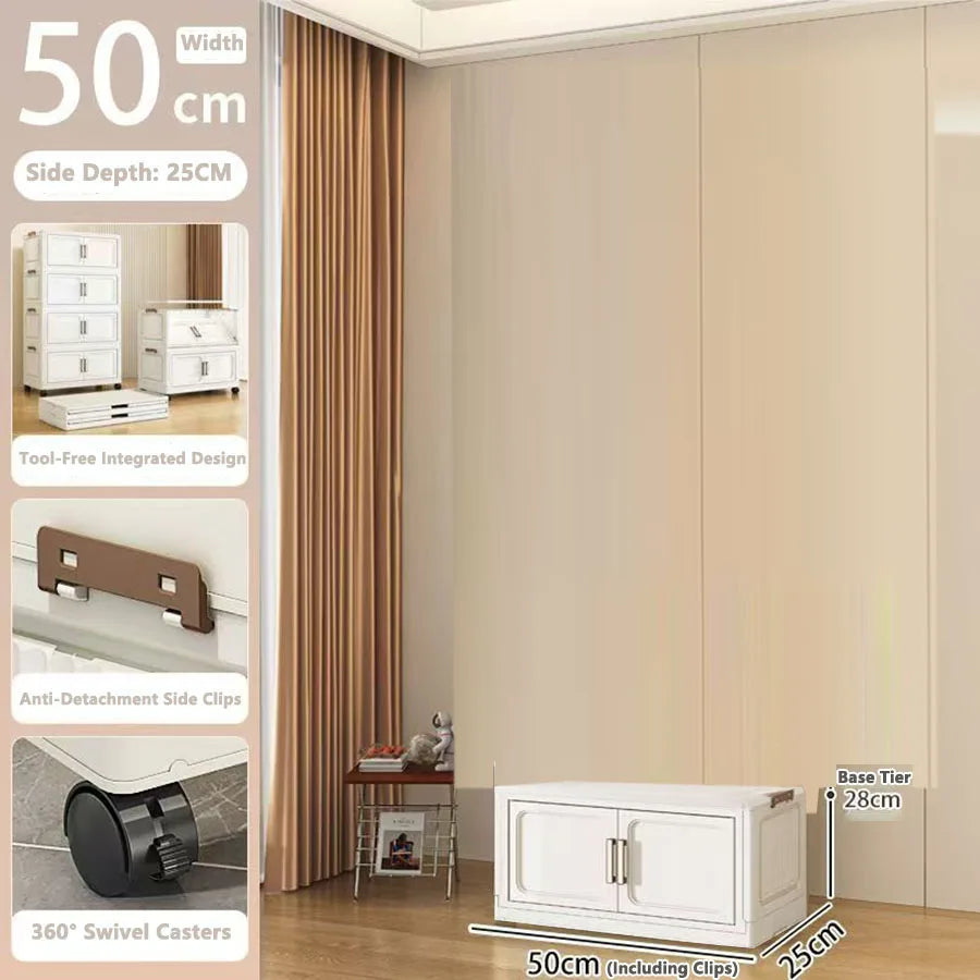 Armoire de rangement pliable pour vêtements de bébé et enfants