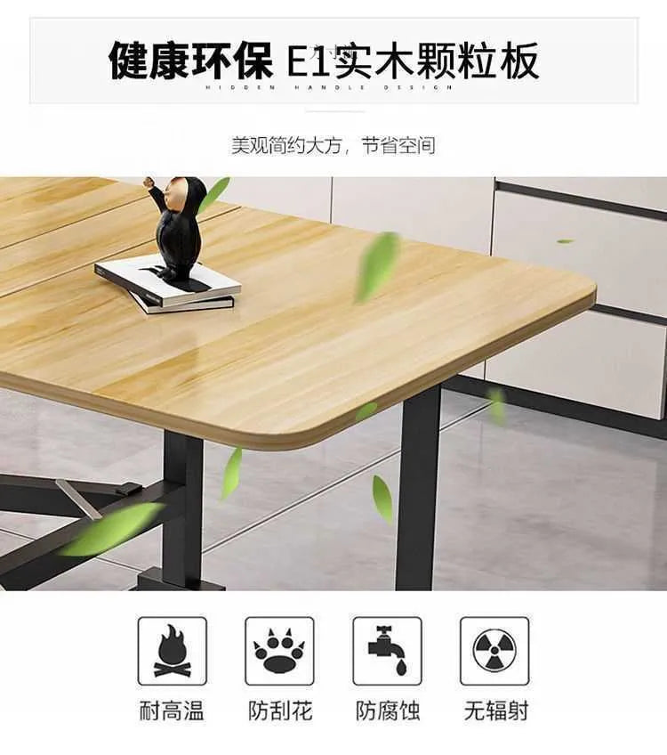 Table à manger pliante en roche, mobile et multifonctionnelle