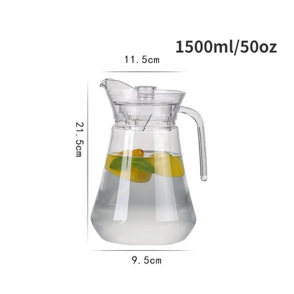 Pichet en plastique 33/50/67oz pour boissons : thé, jus, eau