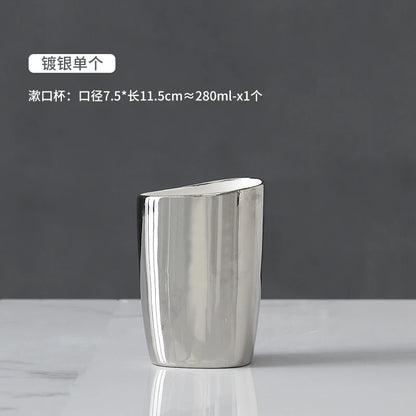 Set d'accessoires de salle de bains en céramique chinoise élégante