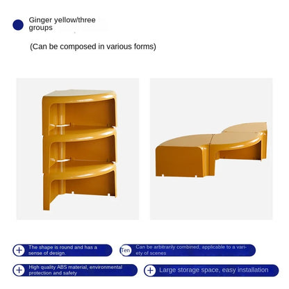 Table Basse Circulaire Nordique Créative – Design Modulable 2025