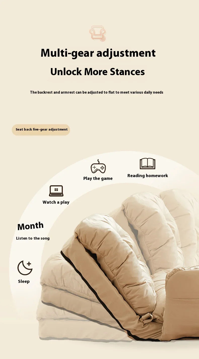 Canapé Pliable Tatami Inclinable pour Chambre et Salon - 2025