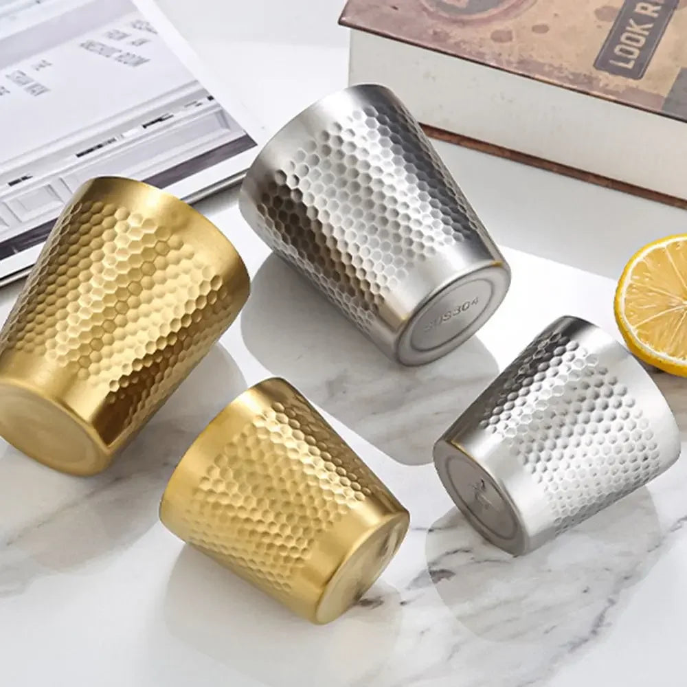 Tasse à Lait Double Paroi Acier Inoxydable - Anti-Chute et Isolante