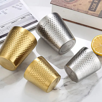 Tasse à Lait Double Paroi Acier Inoxydable - Anti-Chute et Isolante