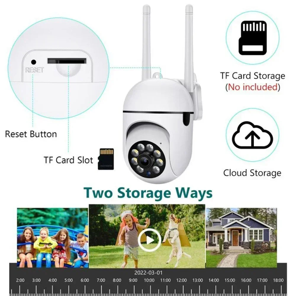 Caméra de Surveillance Wifi 8MP HD avec Zoom 4X et Suivi AI