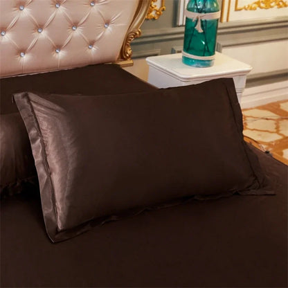 Taie d'oreiller en satin luxueux 48x74 - Confort et élégance