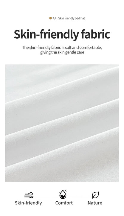 Drap-housse élastique antidérapant pour lits simples à King