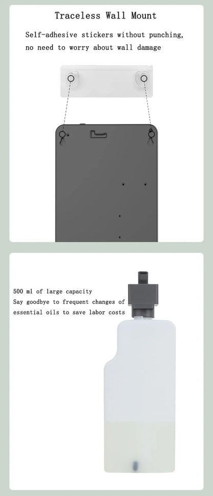 Diffuseur de Parfum Intelligent 500ML - Désodorisant Sans Eau