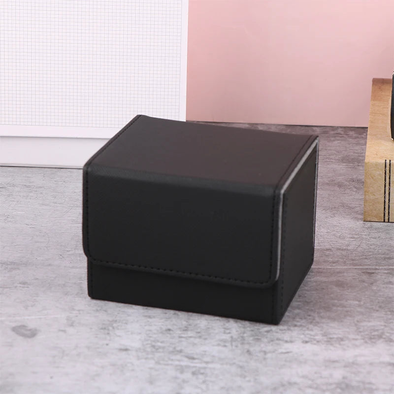 Boîte de rangement PU pour cartes de jeu - Organisateur portable