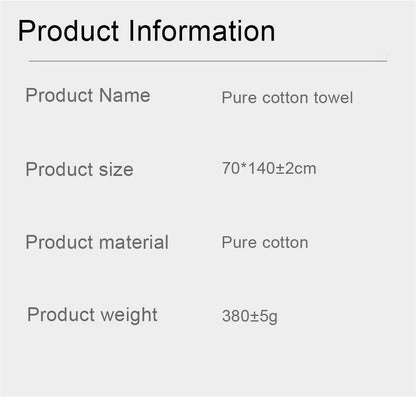 Serviette visage en coton absorbante - Douce et épaisse pour salle de bain