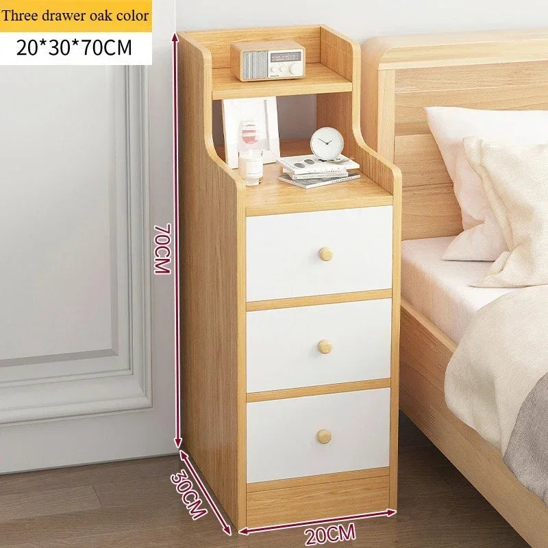 Table de Nuit Moderne - Rangement Multicouches Pratique pour Chambre