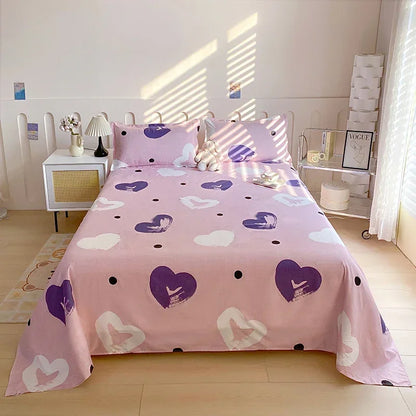 Draps de Lit Fleuri Réactifs pour Lit Double, Simple, Queen, King