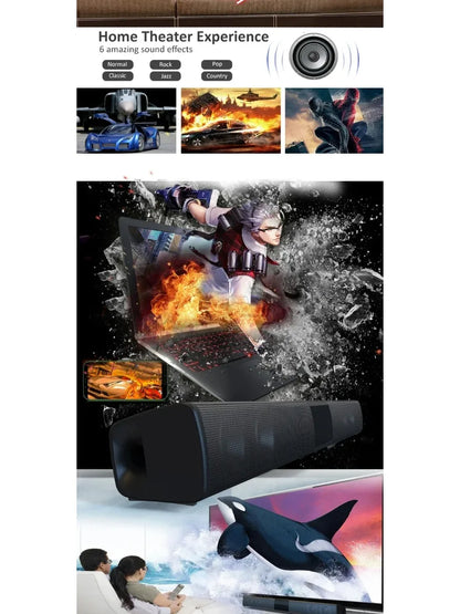 Haut-parleur Bluetooth puissant pour TV, ordinateur et voiture