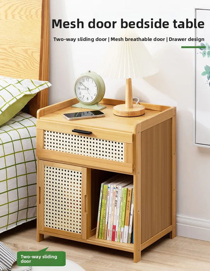 Table de chevet avec tiroir - Armoire de rangement élégante
