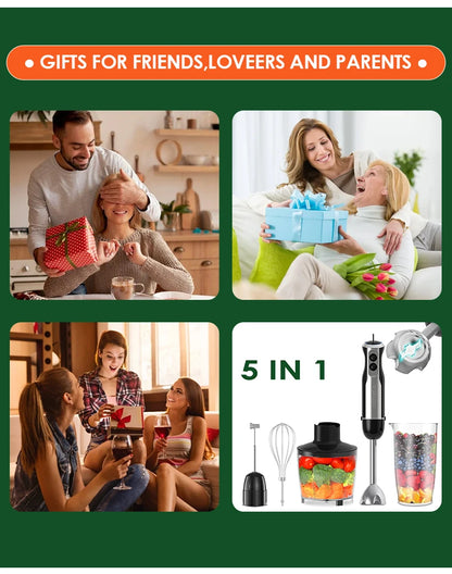 Mélangeur à main électrique 1000W 5 en 1 - Wancle puissant et polyvalent