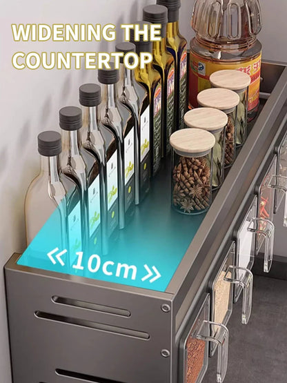 Etagère d'assaisonnement murale sans perçage, pratique et design