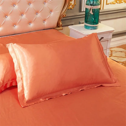 Taie d'oreiller en satin luxueux 48x74 - Confort et élégance