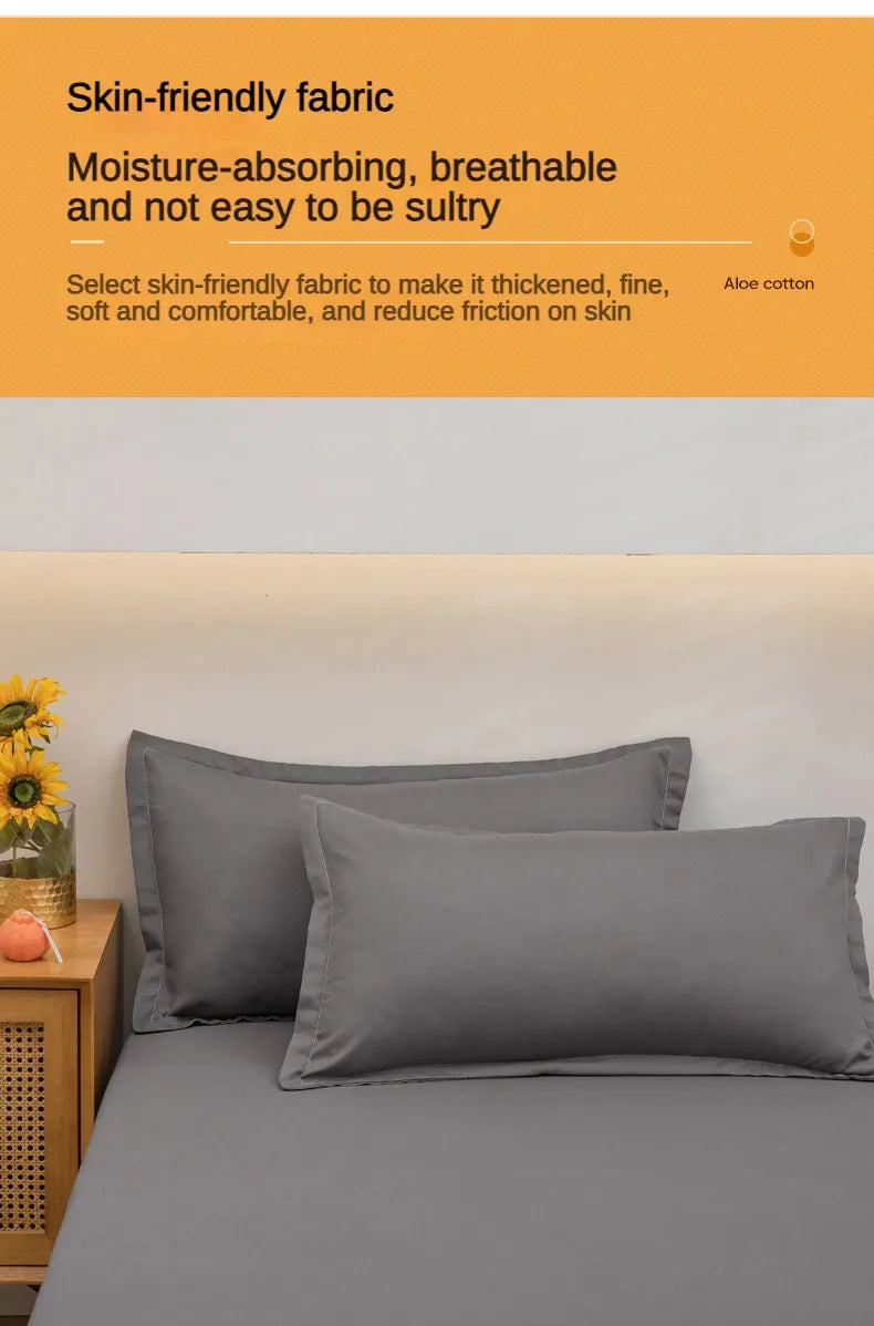 Drap Plat Doux Uni pour Lit Double - Confort et Élégance