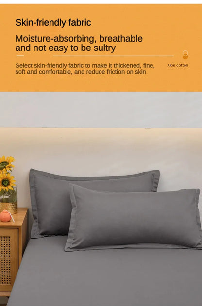 Drap Plat Doux Uni pour Lit Double - Confort et Élégance