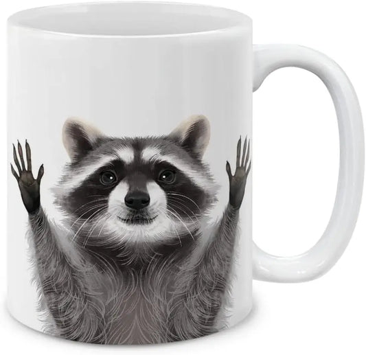 Tasse à café raton laveur - Idée cadeau Noël & hiver