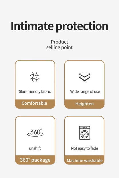 Drap-housse élastique antidérapant pour lits simples à King