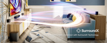 Corde TIMEA - Barre de Son 7.1, 330W, Contrôle Intelligent, Noir