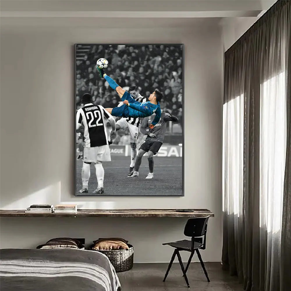 Affiche de Football HEROCROSS - Art Mural Étoiles en Toile