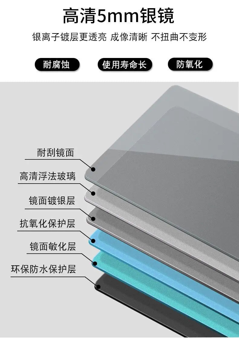 Miroir ondulé pleine longueur, design nordique luxe, livraison gratuite