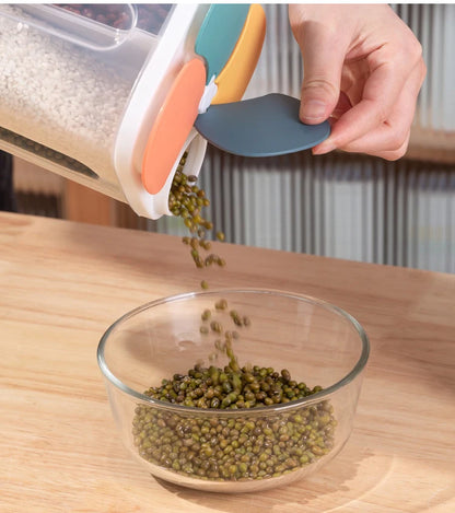 Boîte de rangement hermétique pour céréales - 4 grilles en plastique