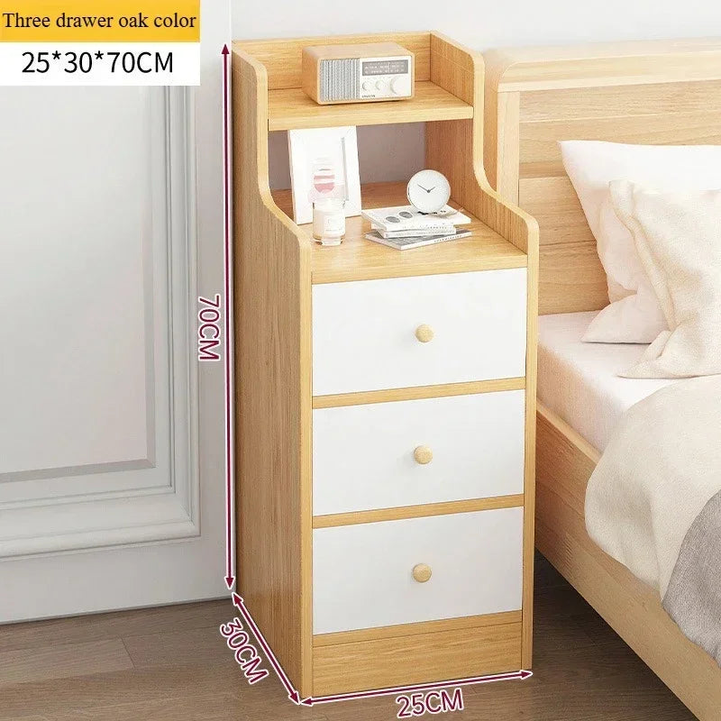 Table de Nuit Moderne - Rangement Multicouches Pratique pour Chambre