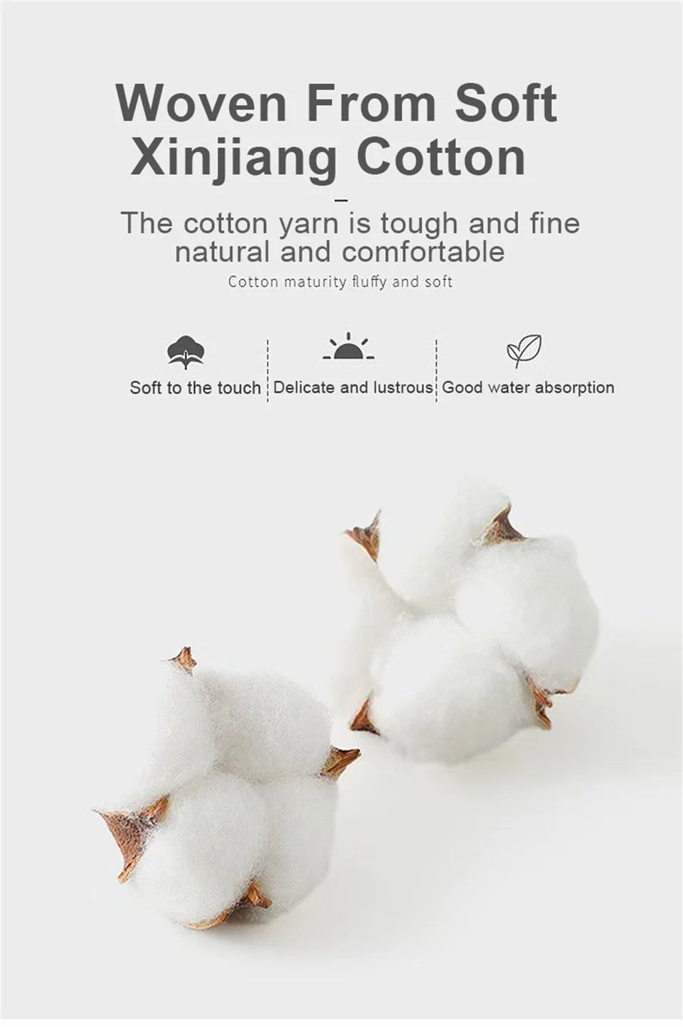 Serviette visage en coton absorbante - Douce et épaisse pour salle de bain