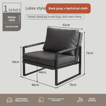 Canapé paresseux nordique en fer forgé pour salon et balcon