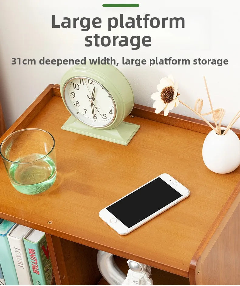 Table de chevet en bois massif - Armoire de rangement moderne