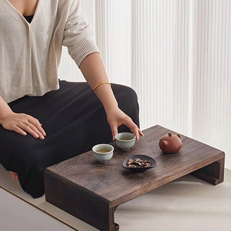 Table de lit en bois rectangulaire pliable pour méditation